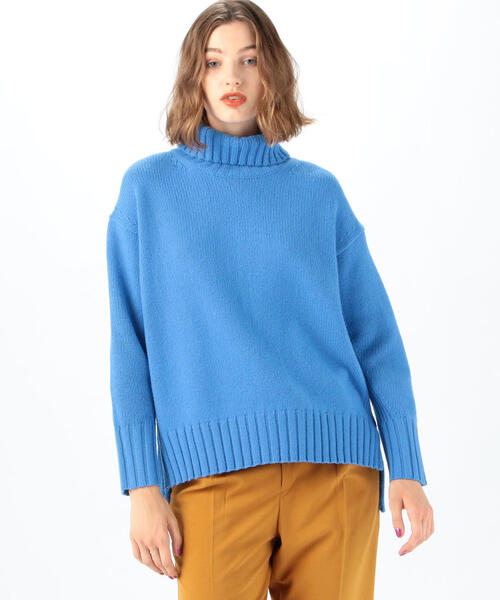 MACPHEE（マカフィー）の「ラムカシミヤ タートルネックプルオーバー