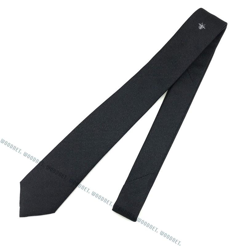 Dior HOMME DIOR ネクタイ ディオールオム BEE シルク ブラック