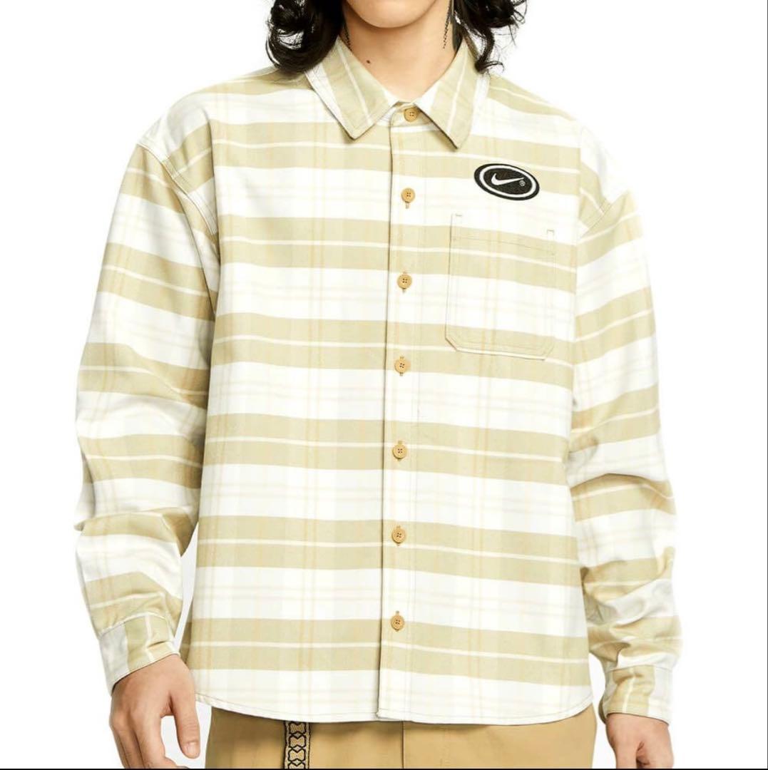 NIKE SB LONG SLEEVE 長袖シャツERIC KOSTON NIKE SB X ERIC KOSTON LONG SLEEVE BUTTON UP SHIRT MIDNIGHT NAVY