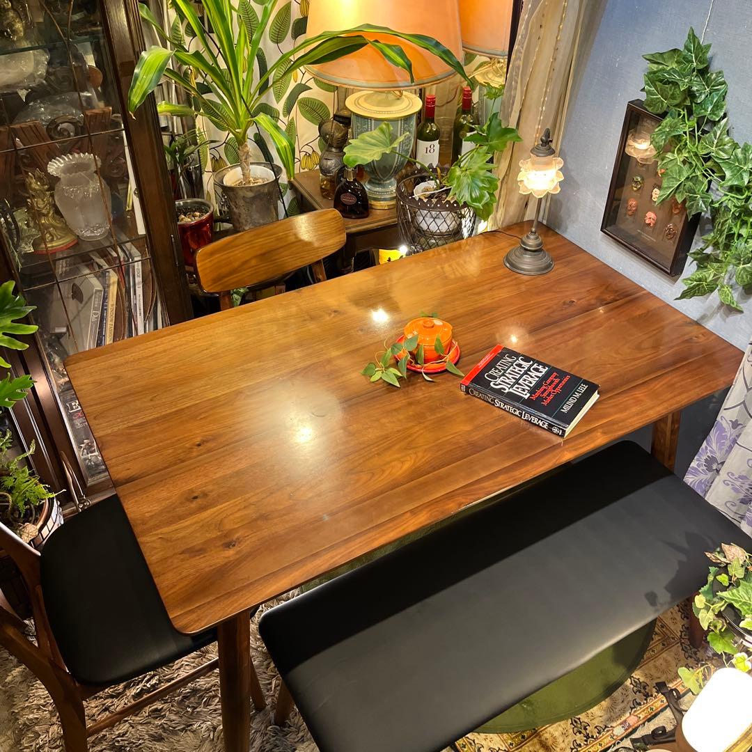 黒ぶたどん Sale ヴィンテージ ウォールナット１３５ダイニングテーブル 関家具 公式店 ダイニングテーブル おしゃれ テーブル 135