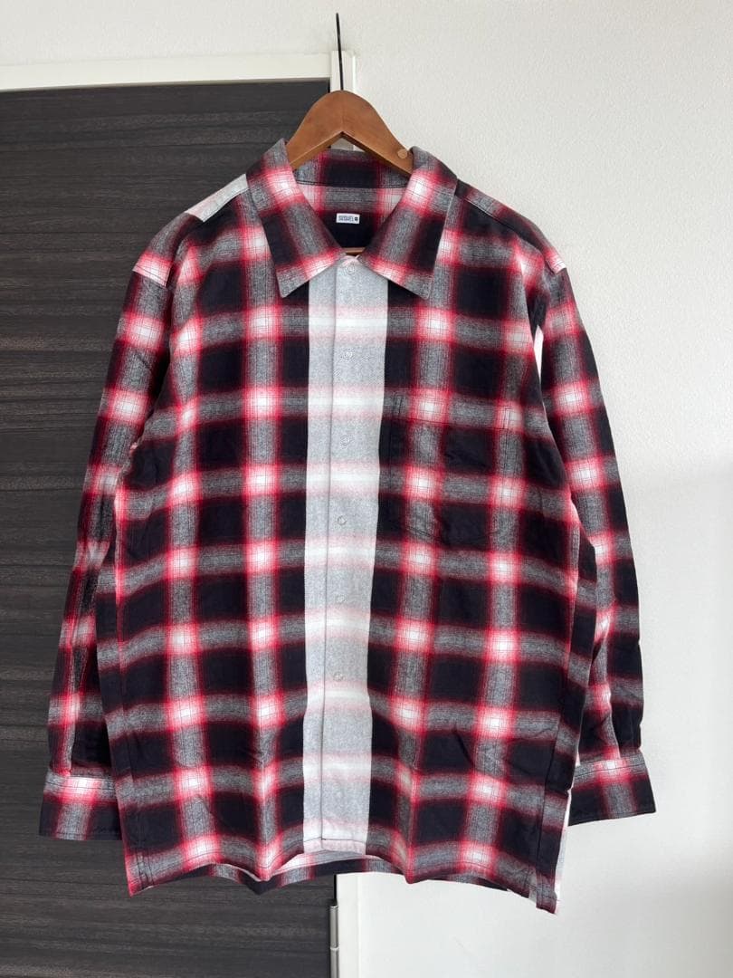 L 新品定価41800円 シークエルSEQUEL NEL CHECK SHIRT SEQUEL FISHTAIL JACKET & LINE NEL CHECK SHIRT | River