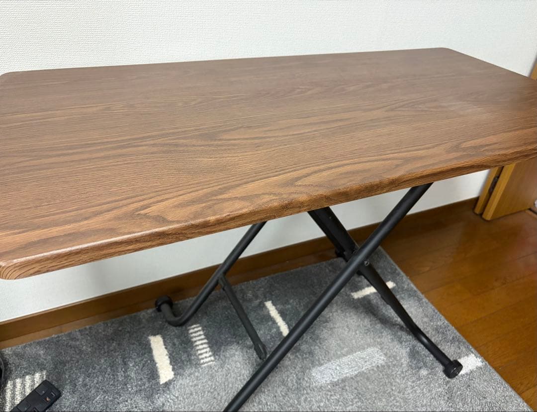 ライザ N 昇降テーブル ミドルブラウン 昇降センターテーブル(ライザN MBR/BK) <N>(ミドルブラウン): テーブル