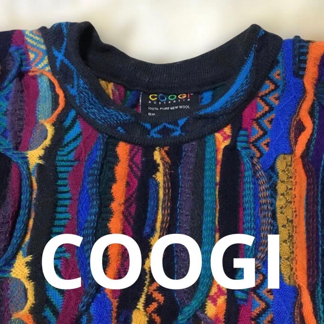 COOGI 多色ストライプ ニット オーストラリア　3Dニット COOGI 多色ストライプ ニット オーストラリア 3Dニット - メルカリ