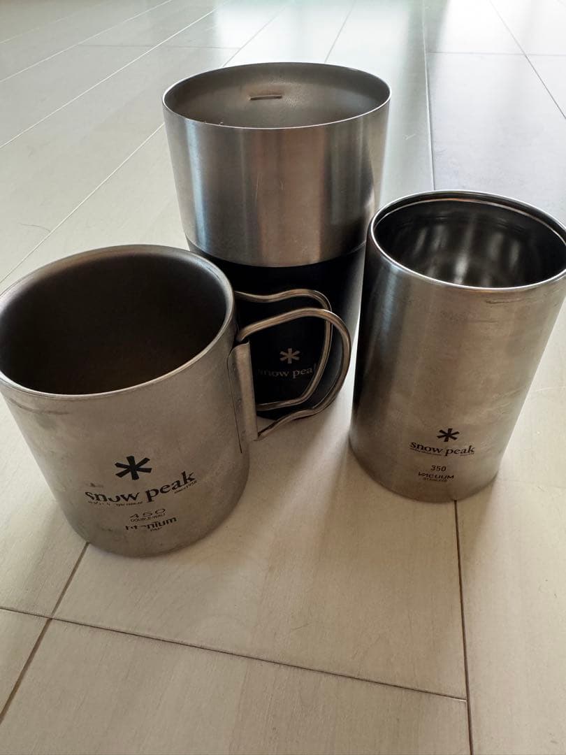  peak ダブルチタンマグ&缶クーラー&サーモタンブラーセット 楽天市場】【SALE 10%OFF】スノーピーク チタンダブルマグ 300 snow