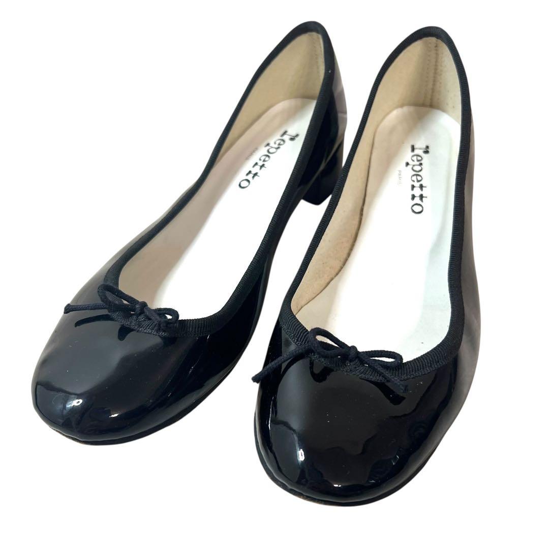 【美品】repetto ジゼル エナメル リボン ローヒール 美品】repetto ジゼル エナメル リボン ローヒールの通販はau PAY